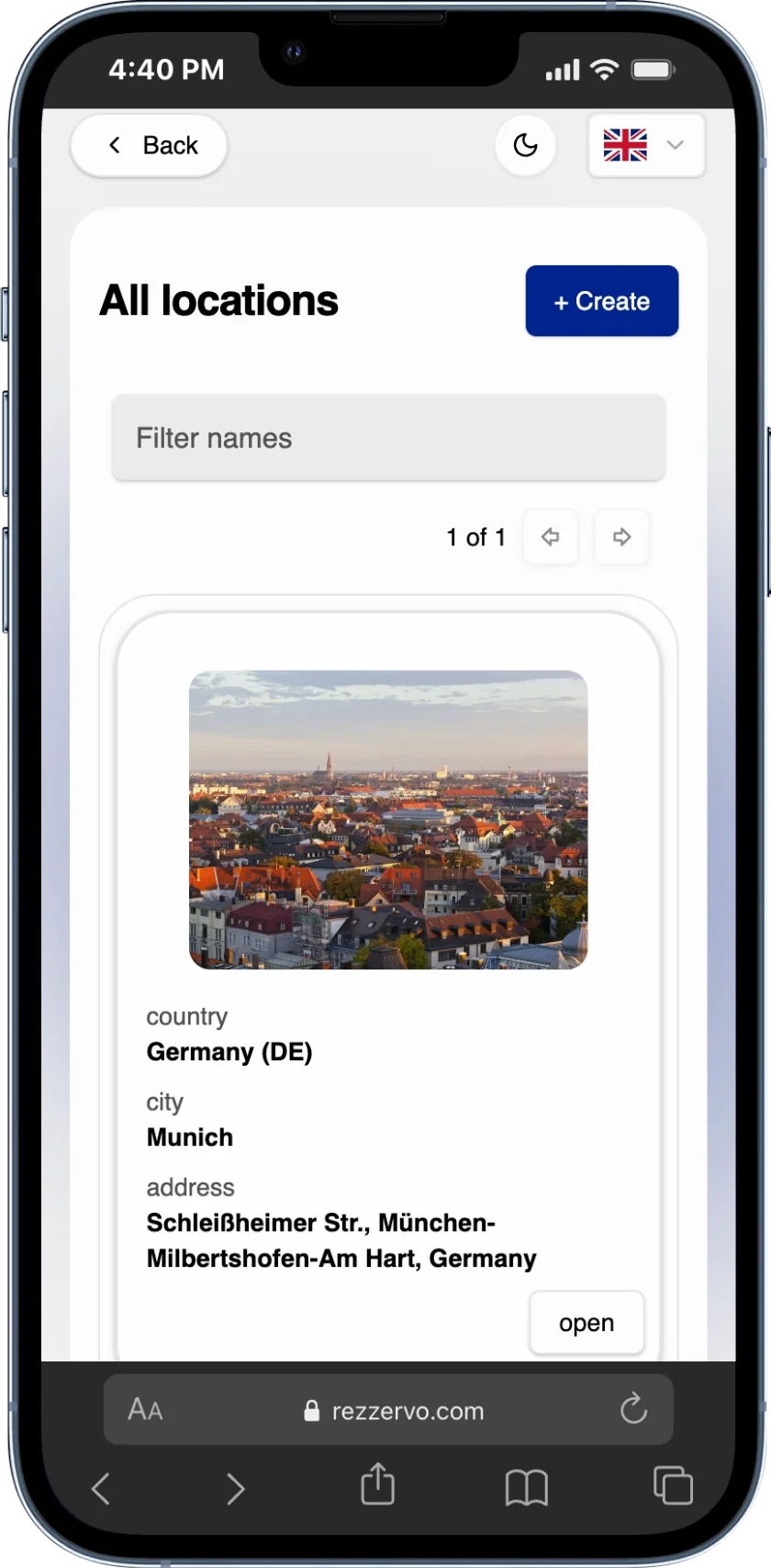Manage all your locations in one place