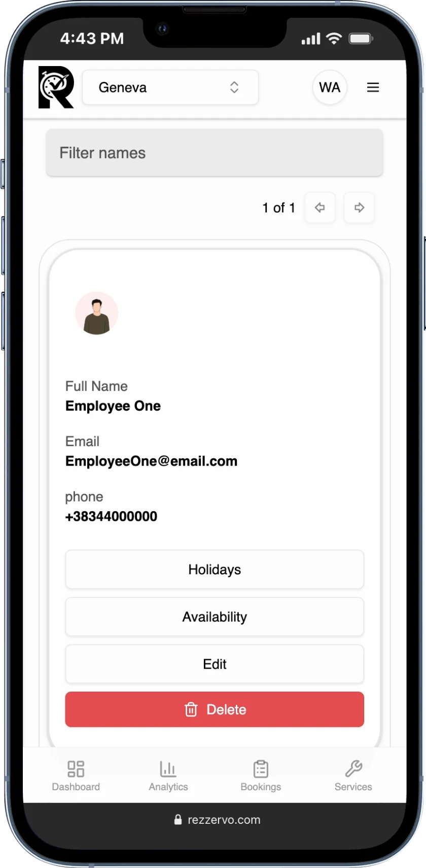 Organize employees across locations